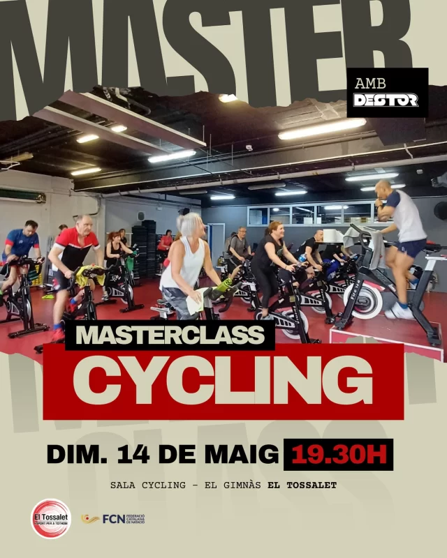 El proper dimecres 14 de maig a les 19:30h, t’esperem a una masterclass molt especial de Cycling al nostre gimnàs!

Pedaleja al ritme de la millor música amb la sessió conjunta de Cycling + DJ DESTOR en directe! 🎶💪

📲 Cal fer reserva prèvia a través de l’APP, com sempre!

Una experiència motivadora i amb molt ritme!
No t’ho perdis! Places limitades!

#ElTossalet #Cycling #Masterclass #DJ #EntrenaAmbRitme #FitnessTime #EsportAmbPassió
